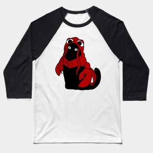 Black Cat Crawfish Costume Baseball T-Shirt